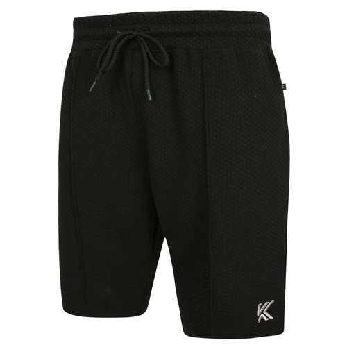 KAM Jaquard Mesh Shorts Black